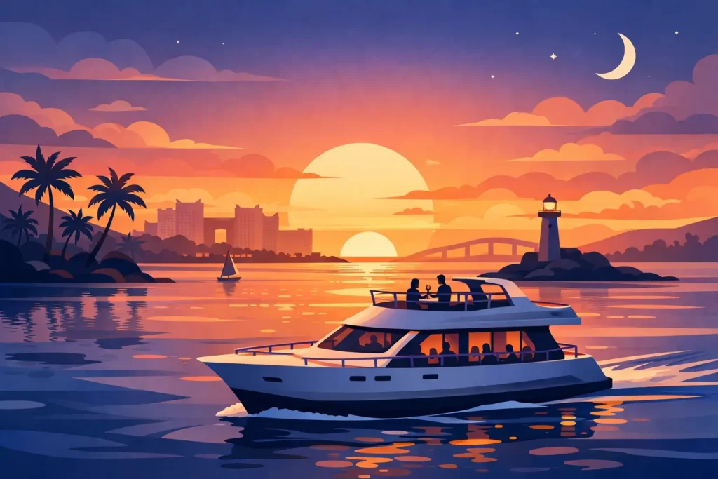 Best Sunset Dinner Cruise Nassau for Your Night
